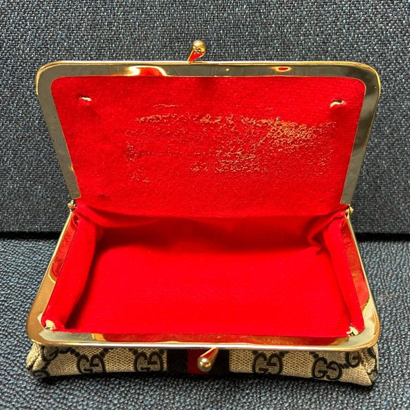 Gucci Vintage Kisslock Cosmetic Case Pouch - Picture 7 of 8